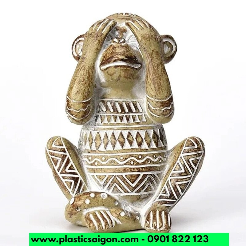 khi1 1 3663 - Mô hình chú khỉ ngồi bằng xốp trang trí